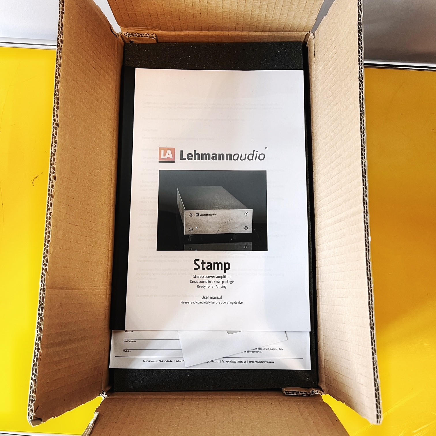 amplificateur de puissance stéréo Lehmann STAMP